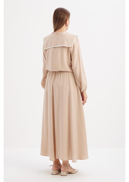 Bej-Lastikli Basic Etek modelleri