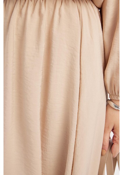 Bej-Lastikli Basic Etek fırsatları