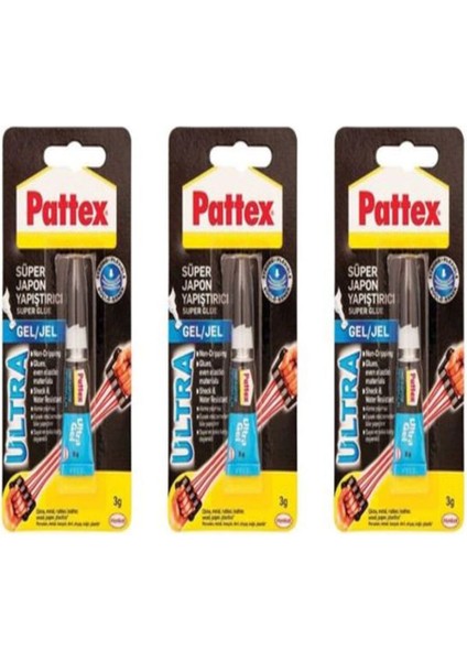 Süper Japon Yapıştırıcı 10G Blister 3 Adet