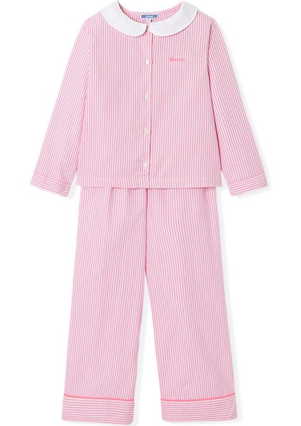 Kız Çocuk Çizgili Pijama Takımı