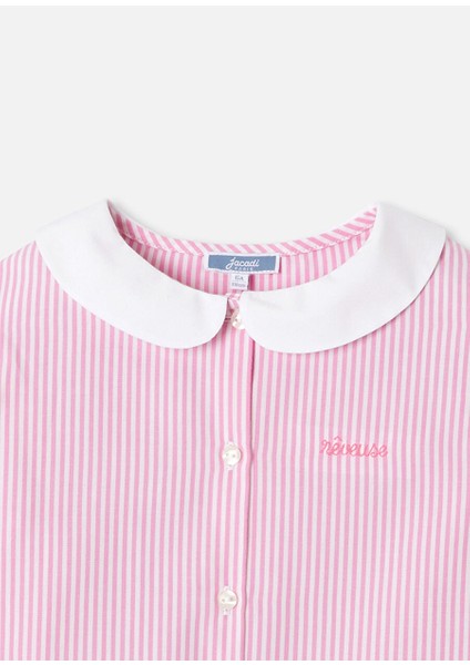Kız Çocuk Çizgili Pijama Takımı