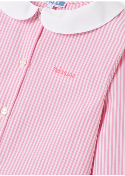 Kız Çocuk Çizgili Pijama Takımı