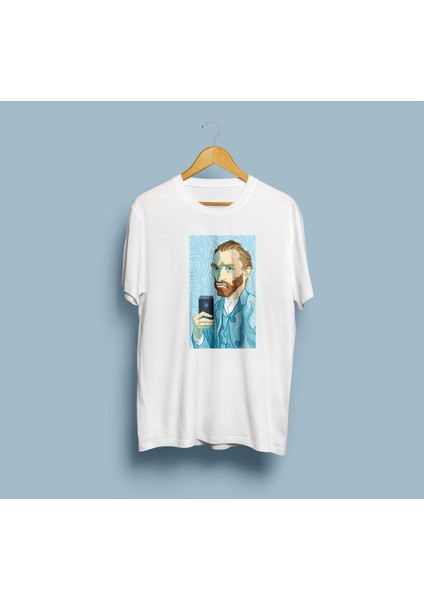 Oversize Modern Van Gogh Tasarım Unisex T-Shirt
