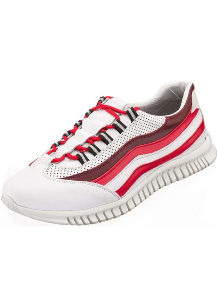 45 - 46 - 47 - 48 -49 - 50 Amex Beyaz Büyük Numara Dana Derisi Rahat Geniş Kalıp Erkek Vip Spor Ayakkabı modelleri