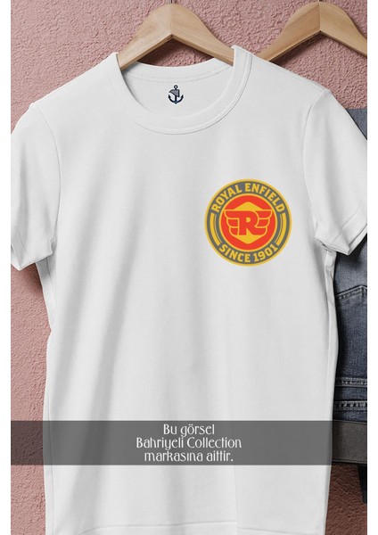 Oversize Royal Enfield Logo Cep Tasarımlı Unisex T-Shirt fırsatları