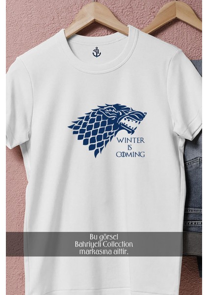 Oversize Game Of Thrones House Of Stark Tasarımlı Unisex T-Shirt