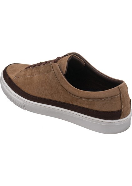 Kadir-03 Kum Nubuk Deri Büyük Numara Erkek Spor Ayakkabısı Rahat Geniş Kalıp Şık fırsatları