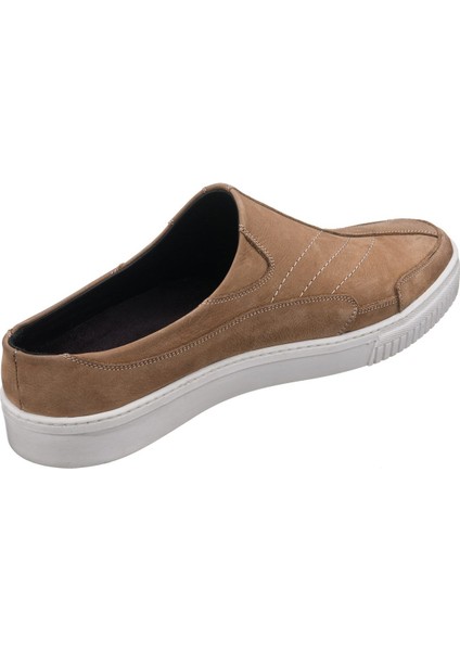 Kley-01 Kum Dana Nubuk Sandalet Ayakkabı Rahat Şık Geniş Kalıp Özel Tasarım