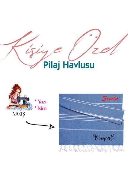 Kişiye Özel Sultan Desenli Nakışlı Peştemal – Isim Yazılı Oversize Türk Plaj Havlusu – Banyo Havlusu fiyatları