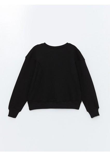 Kız Çocuk Papatya Taşlı Sweatshirt