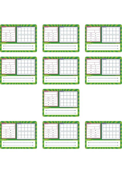 10X Matematik Poster Öğrenme Aktiviteleri Tekrar Kullanılabilir (Yurt Dışından) fiyatları
