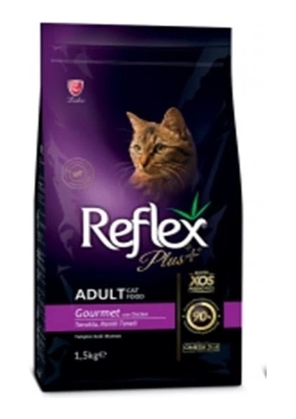 Reflex Plus Tavuklu Renkli Taneli Yetişkin Kedi Maması 1.5 kg