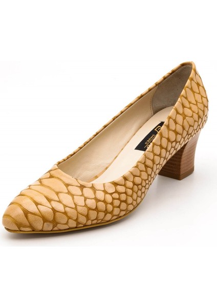 1023 Taba Anakonda Büyük Numara Kadın Ayakkabısı