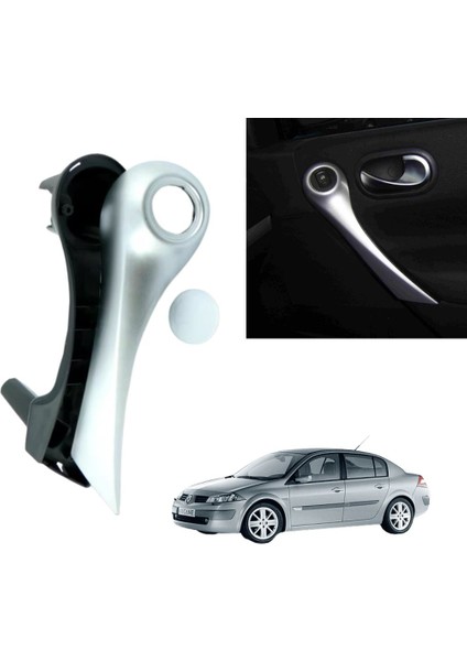 Renault Megane 2 Kapı Iç Çekme Kolçak Sağ Taraf Mat Krom 7701476922