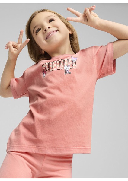 Pembe Kız Çocuk T-Shirt 63006218-PUMA x Hello Kıtty & Frıen