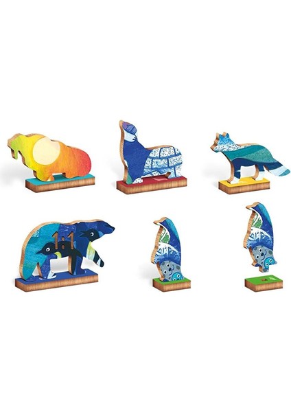 Ahşap Puzzle - Kutup Hayvanları