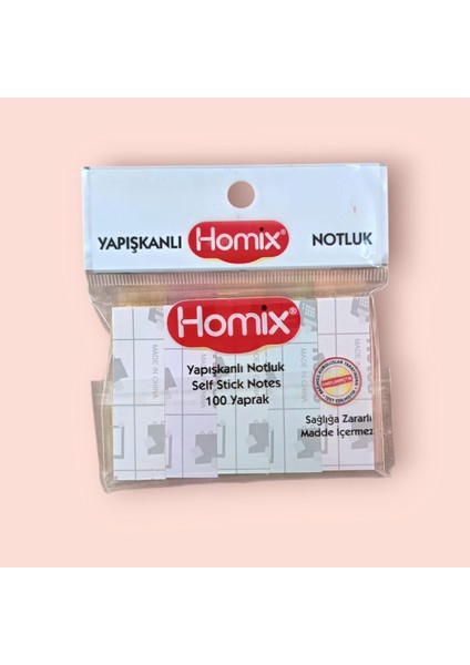 3 Paket Yapışkanlı Renkli Parmak Post-It Notluk 5'li