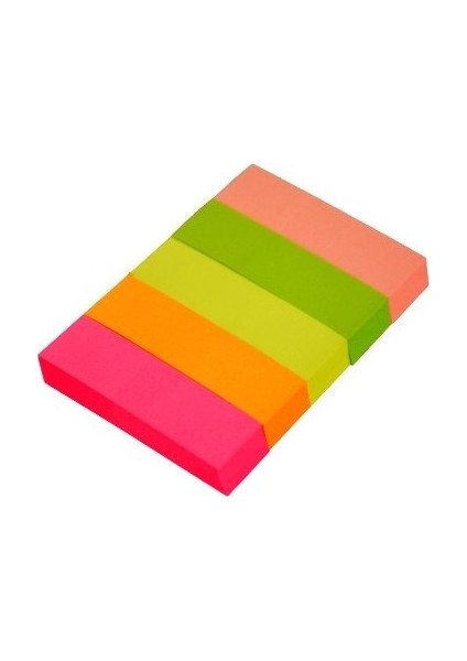 3 Paket Yapışkanlı Renkli Parmak Post-It Notluk 5'li