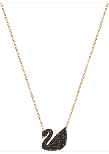 5204134 Swarovski Kolye Iconic Swan:pendant Jet/ros