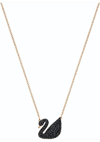 5204134 Swarovski Kolye Iconic Swan:pendant Jet/ros