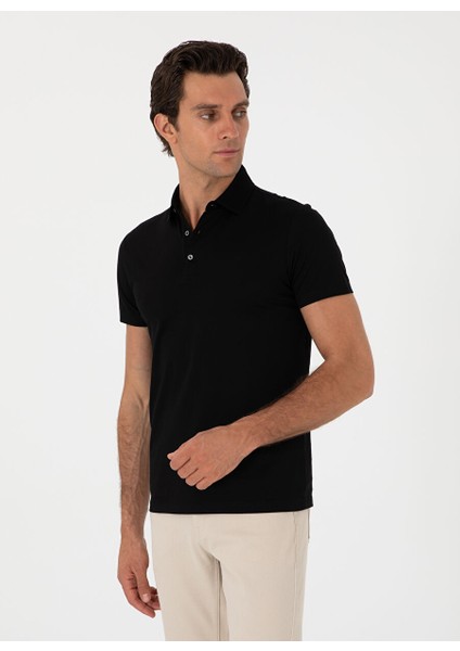 Siyah Erkek Slim Fit T-Shirt Gıbson modelleri