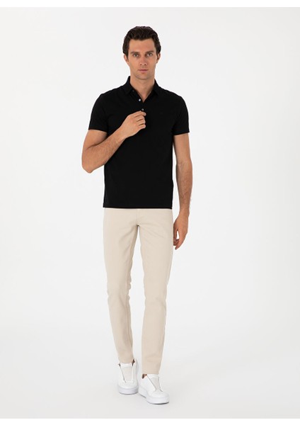 Siyah Erkek Slim Fit T-Shirt Gıbson fırsatları