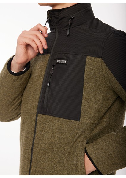 Haki Erkek Kapüşon Yaka Relaxed Fit Sweatmont D3WM-SWT12