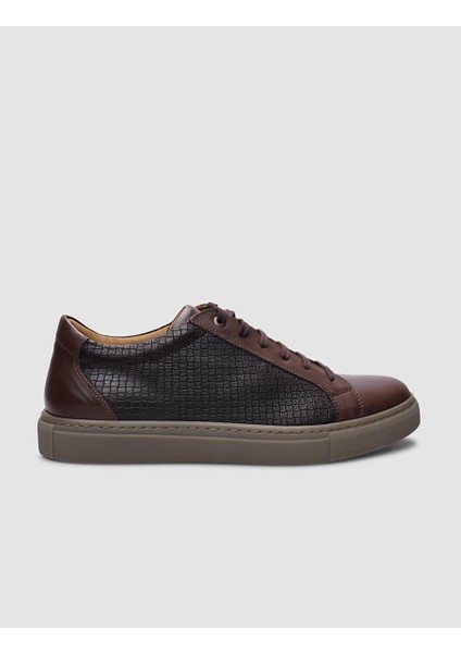 Beyaz Erkek Deri Sneaker 124291