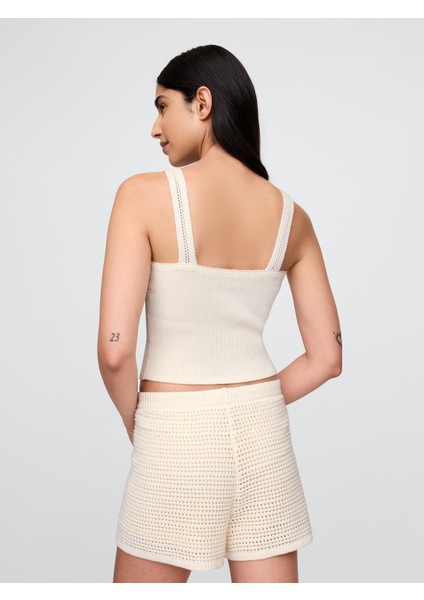 Kadın Krem Kroşe Atlet modelleri