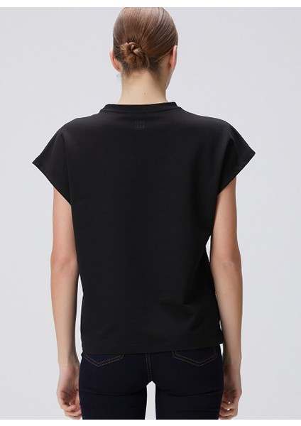 Siyah Kadın Basic T-Shirt 1094717