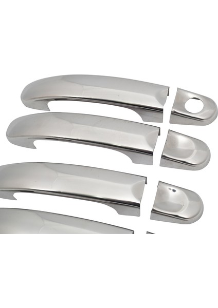 Volkswagen Caddy Uyumlu 2010-2015 Krom Kapı Kolu 4 Kapı Paslanmaz Çelik