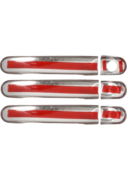 Volkswagen Caddy Uyumlu 2010-2015 Krom Kapı Kolu 3 Kapı Paslanmaz Çelik