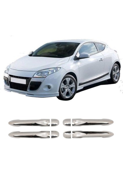 Renault Megane 3 Uyumlu 2010-2016 Krom Kapı Kolu 4 Kapı Paslanmaz Çelik fiyatları