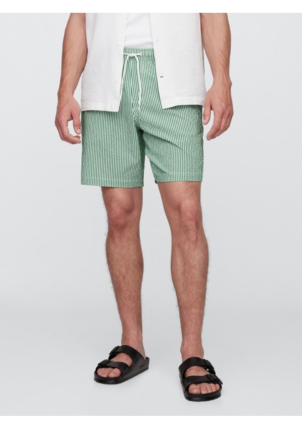 Erkek Yeşil 6" Relaxed Seersucker Mayo modelleri