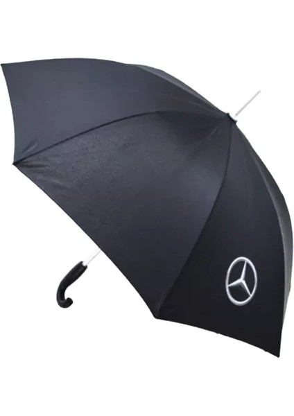 Mercedes-Benz Orijinal Logo Siyah Çubuk Şemsiye