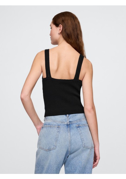 Kadın Siyah Kroşe Atlet modelleri