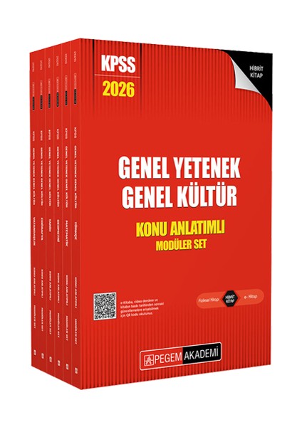 2026 Kpss Genel Yetenek Genel Kültür Lisans Konu Anlatımlı Modüler Set – (6 Kitap)