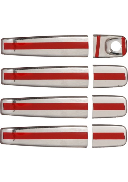 Opel Vivaro Uyumlu 2004-2014 Krom Kapı Kolu 4 Kapı Paslanmaz Çelik