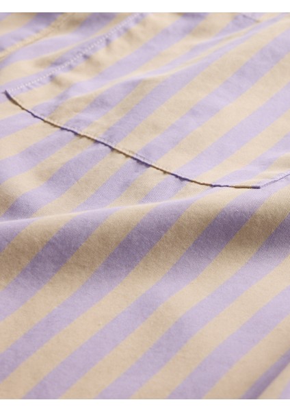 Erkek Açık Lila Organik Pamuk Oversize Poplin Gömlek modelleri