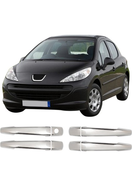 Peugeot 207 Uyumlu 2006 Ve Üzeri Krom Kapı Kolu 4 Kapı Paslanmaz Çelik fiyatları