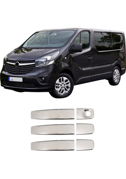 Opel Vivaro Uyumlu 2004-2014 Krom Kapı Kolu 3 Kapı Paslanmaz Çelik fiyatları