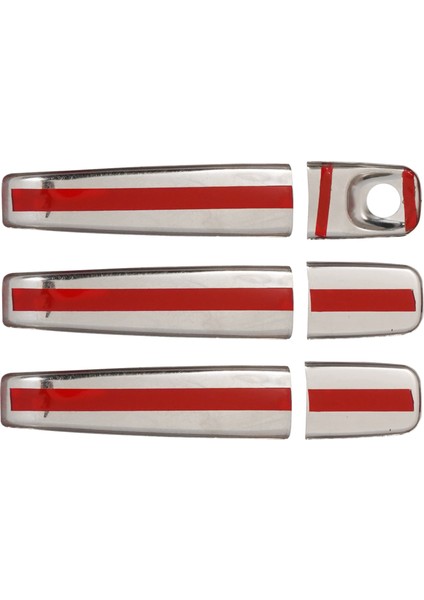 Opel Vivaro Uyumlu 2004-2014 Krom Kapı Kolu 3 Kapı Paslanmaz Çelik