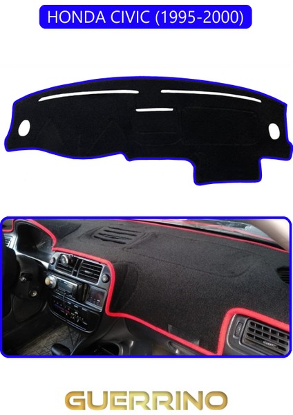 Honda Cıvıc 1995-2000TORPİDO Koruma Halısı Mavi Kenar