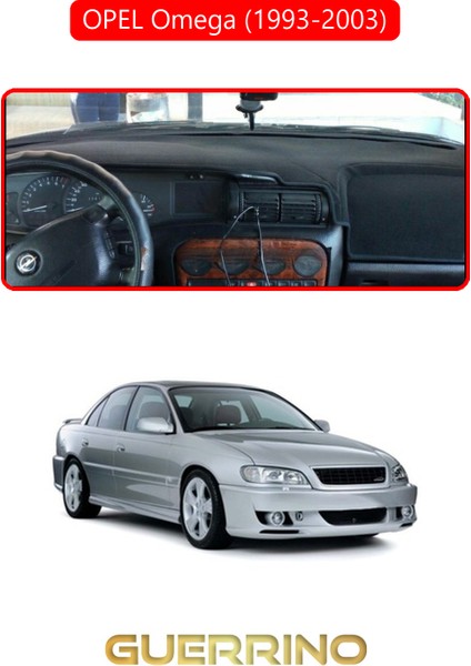 Opel Omega (1993-2003)TORPİDO Koruma Halısı Kırmızı Kenar