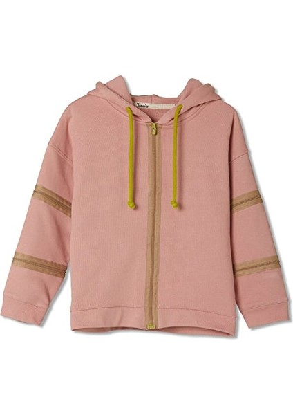 3'ü Bir Arada Dönüşebilir Hoodie Çıkarılabilir Dirsek Parçalı Kapüşonlu Çocuk Sweatshirt