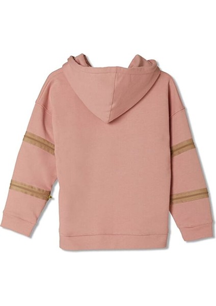 3'ü Bir Arada Dönüşebilir Hoodie Çıkarılabilir Dirsek Parçalı Kapüşonlu Çocuk Sweatshirt
