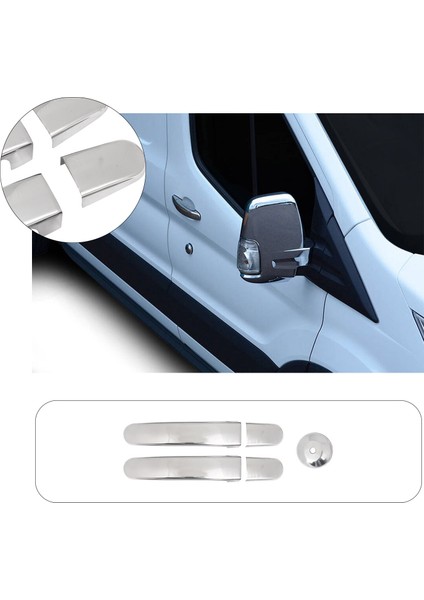 Ford Transit Krom Kapı Kolu 2 Kapı 4 Parça P.çelik 2014 > 2018