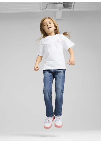Beyaz Erkek Çocuk Desenli T-Shirt 63006202-PUMA x Hello Kıtty & Frıen