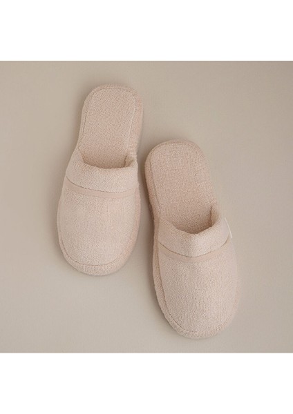 Solid Unisex Terlik Bej