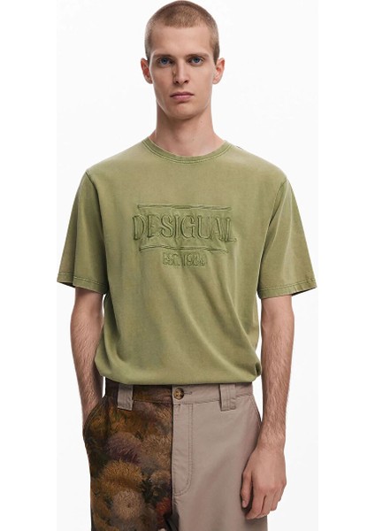 Haki Erkek Regular Fit T-Shirt 25SMTK13_MAN Knıt T-Shırt Short Sle fiyatları